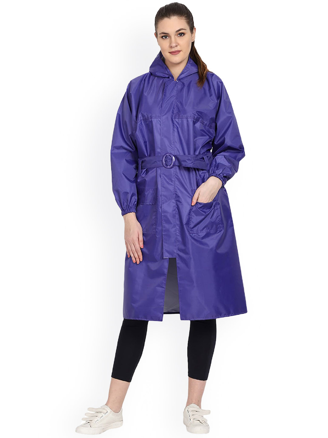 Zacharias Hooded Long Raincoat