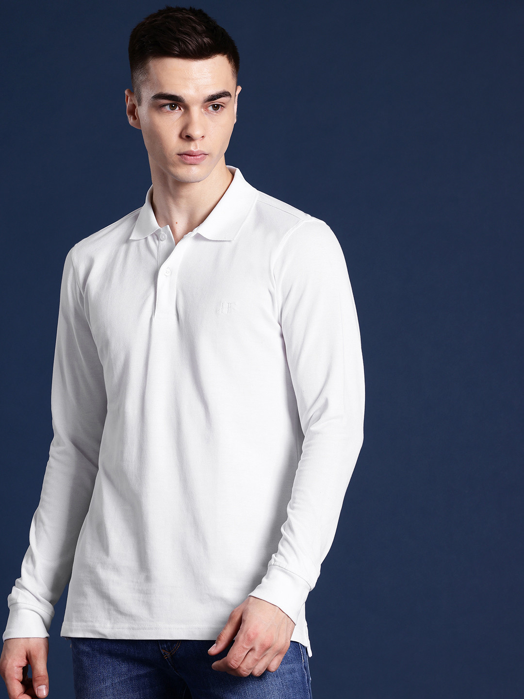 Hancock Men Polo Collar Pure Cotton T-shirt
