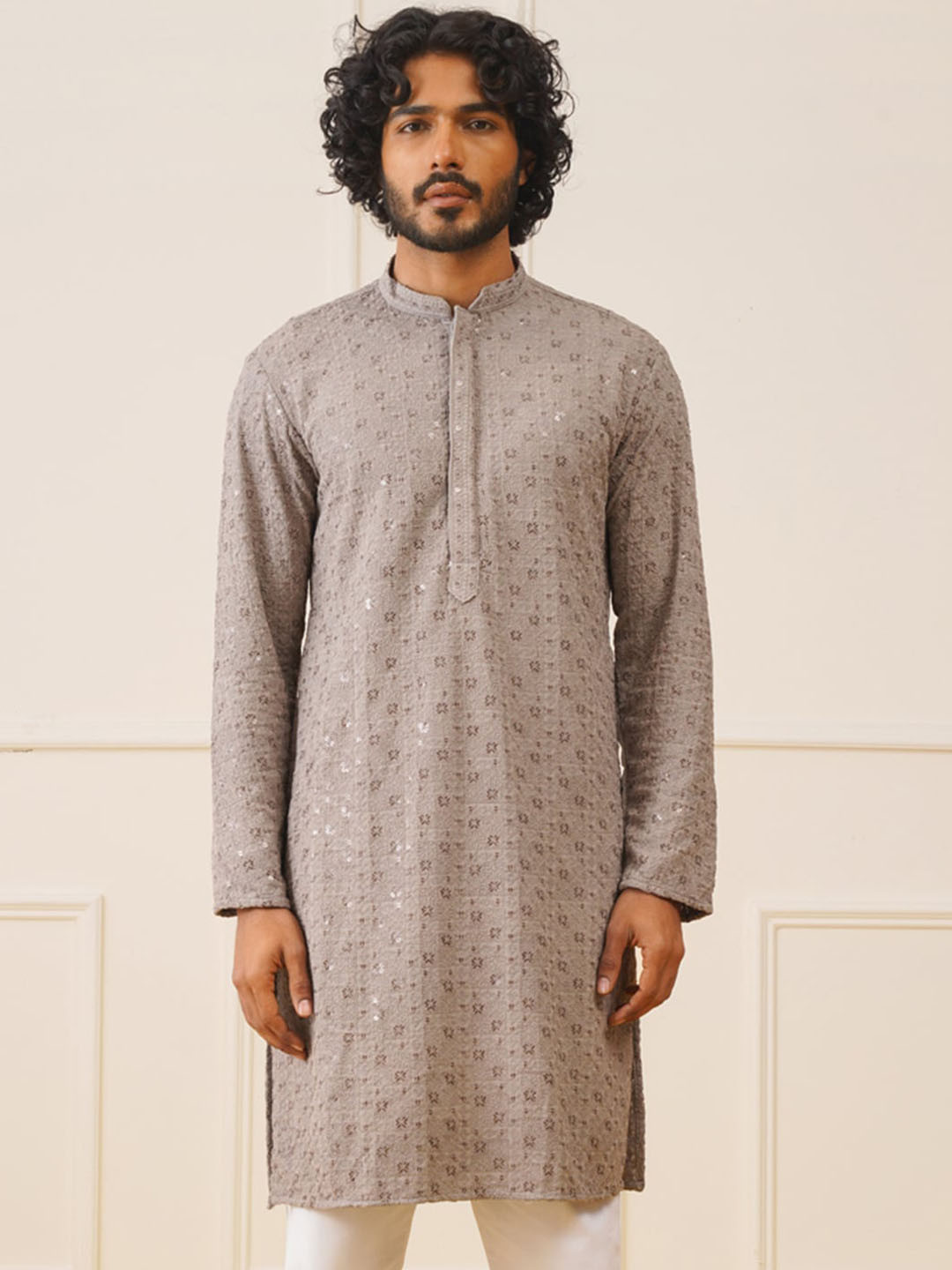 Jompers Embroidered Pure Cotton Strigth Kurtas