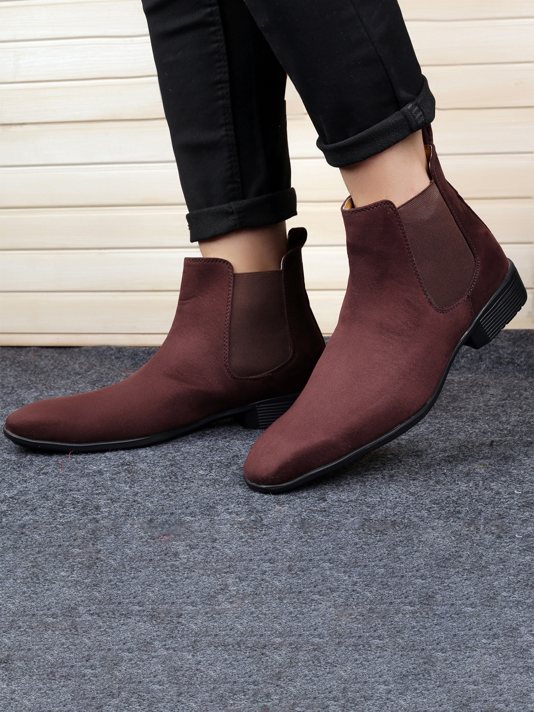 Bxxy Men Suede Formal Chelsea Boots