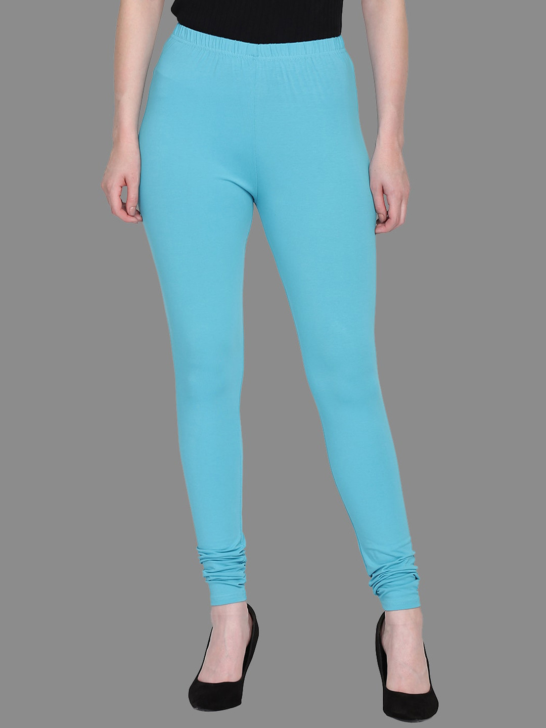 FFU Women Mid-Rise Churidar-Legging Slip-On Leggings