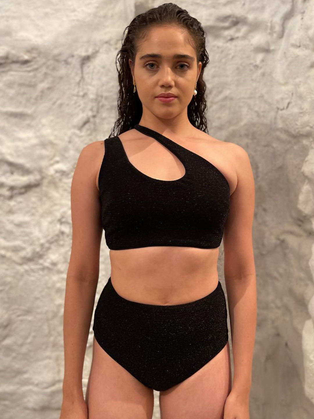 NADI NADI Two Piece One Shoulder Swim Set
