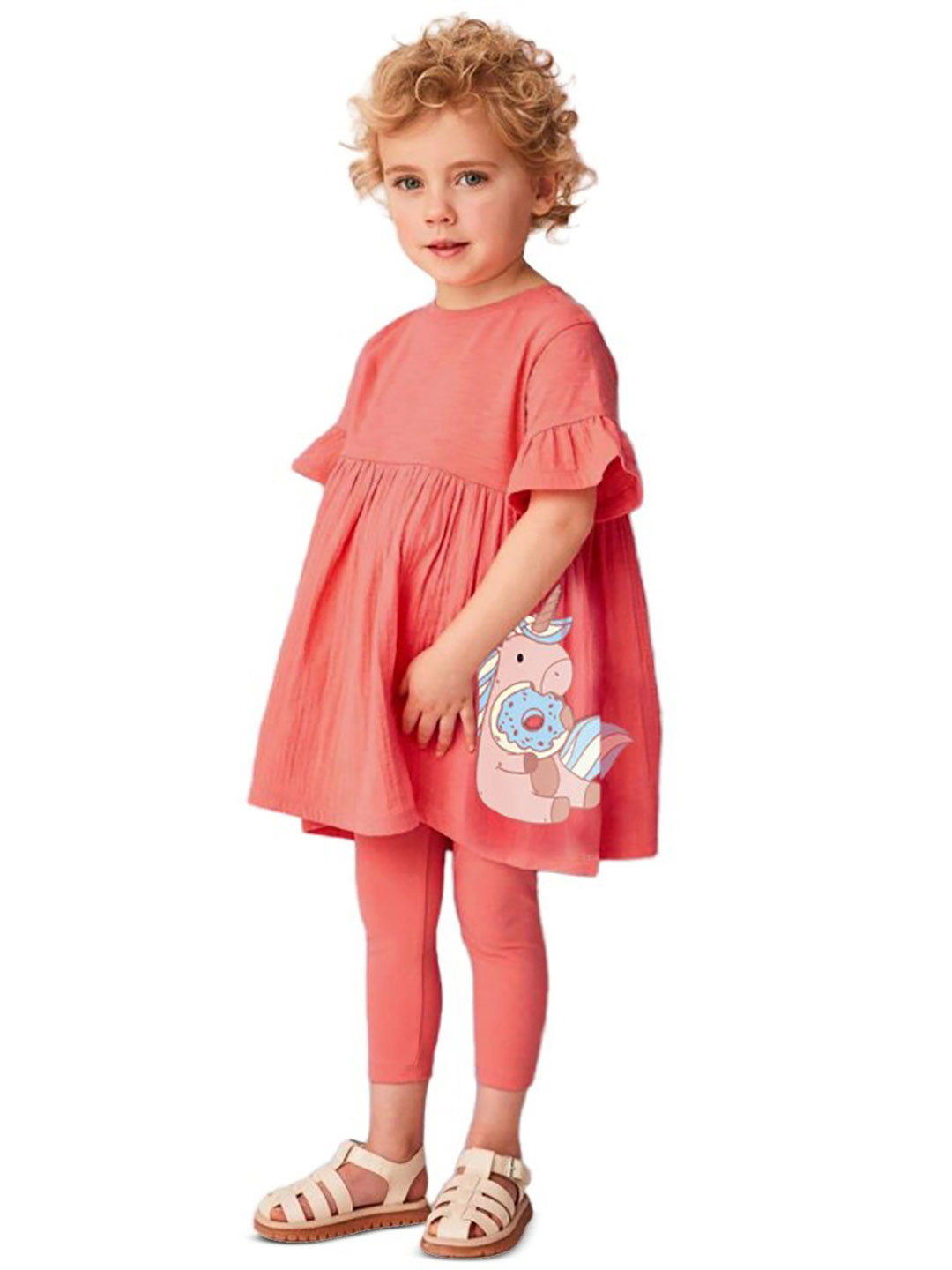 StyleCast x Revolte Girls Red Top with Leggings