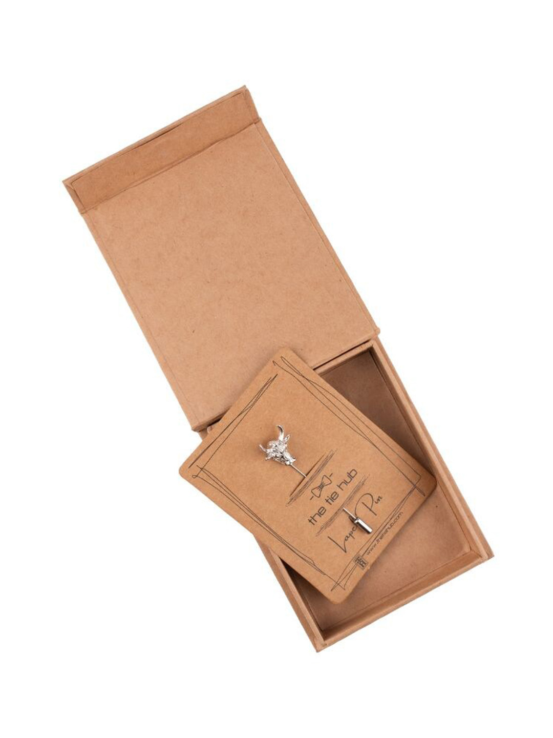 The Tie Hub Men Bull Head Metal Lapel Pin