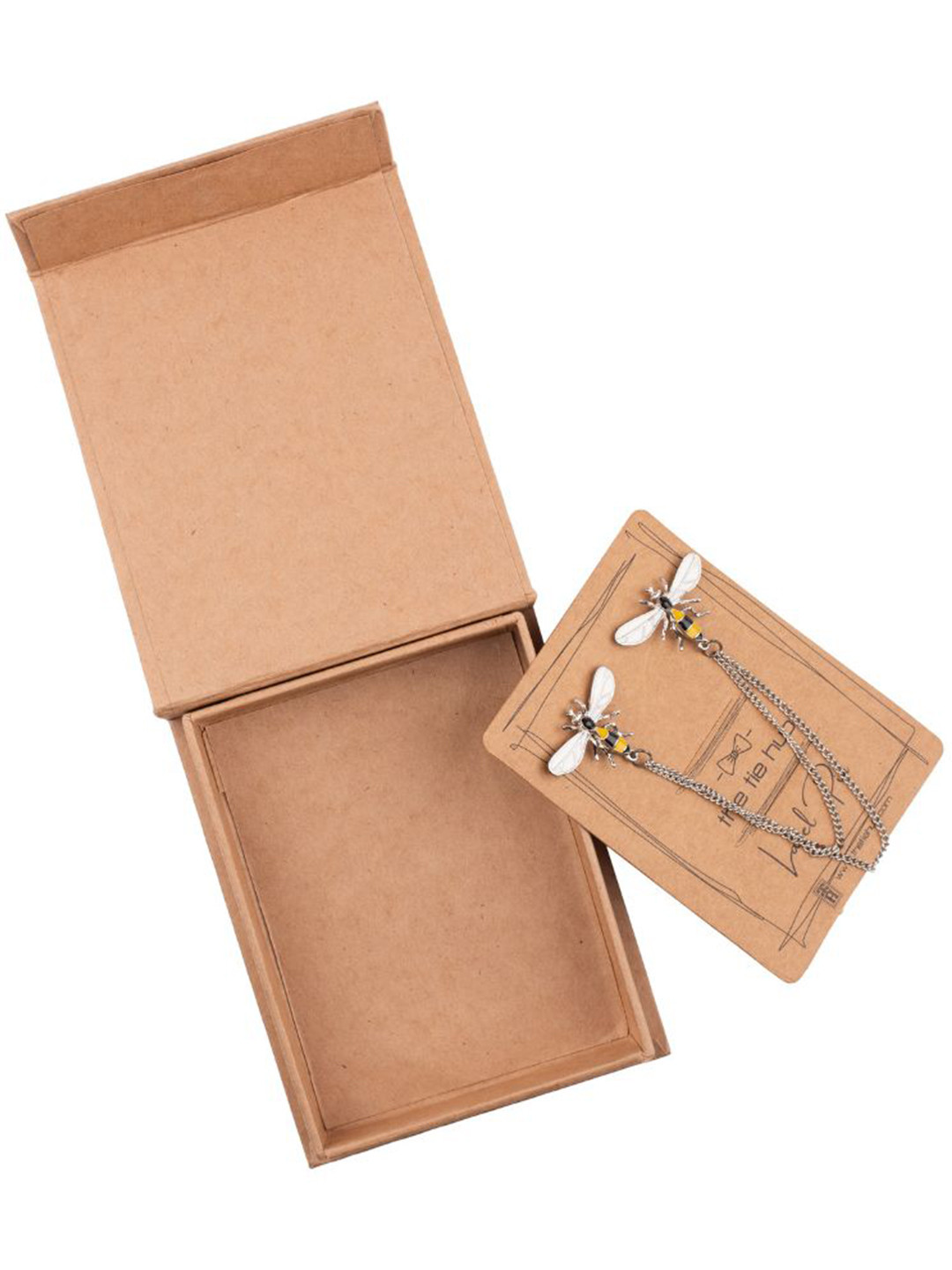 The Tie Hub Men Honey Bee Chain Lapel Pin