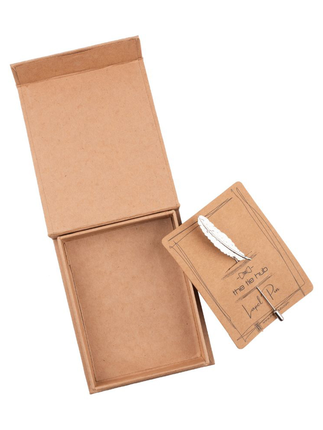 The Tie Hub Men Funky Feather Leaf Lapel Pin