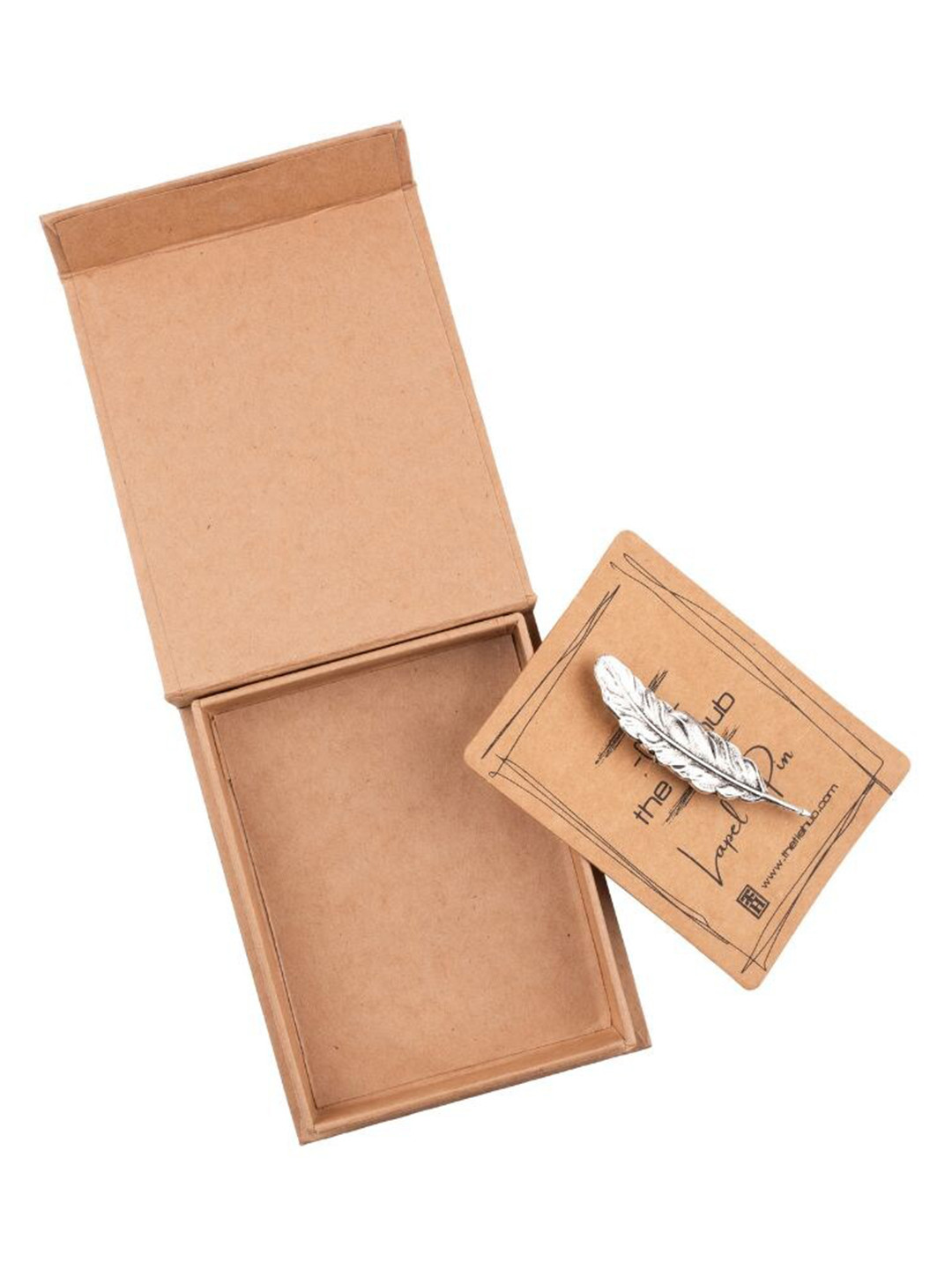 The Tie Hub Men Feather Leaf Lapel Pin