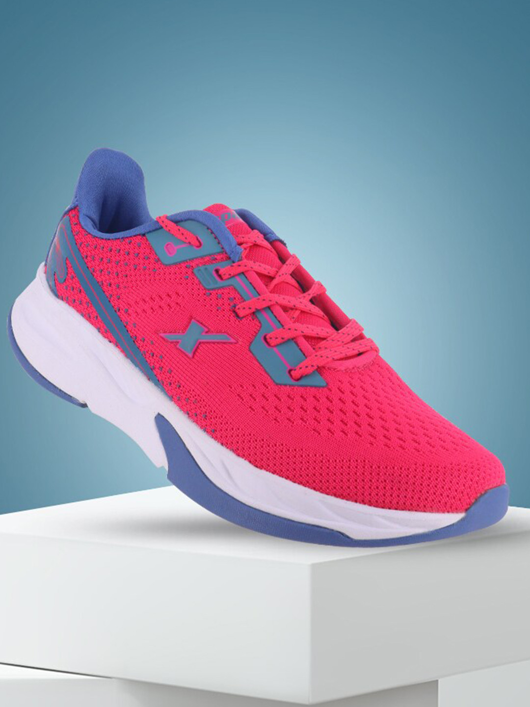 Sparx Women Textured Lace-Up Running Shoesna