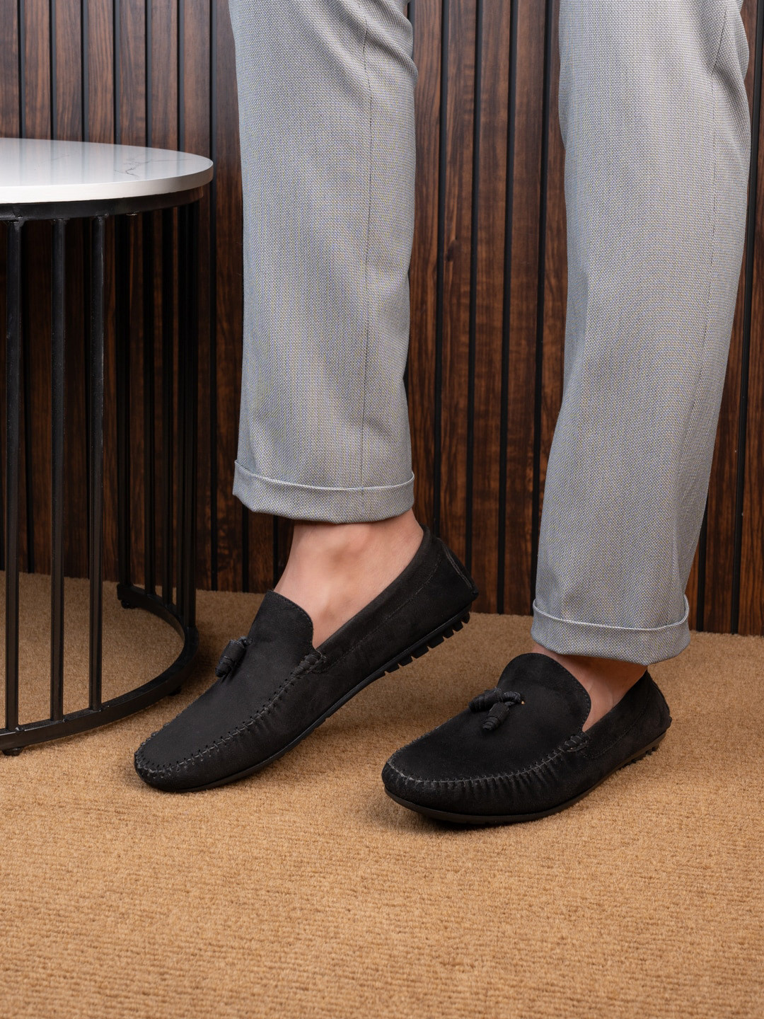 Styli Men Comfort Insole Suede Tassel Loafers