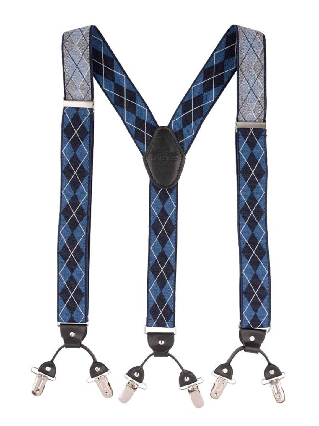 The Tie Hub Diamond Tip Y Back Clip On Suspender