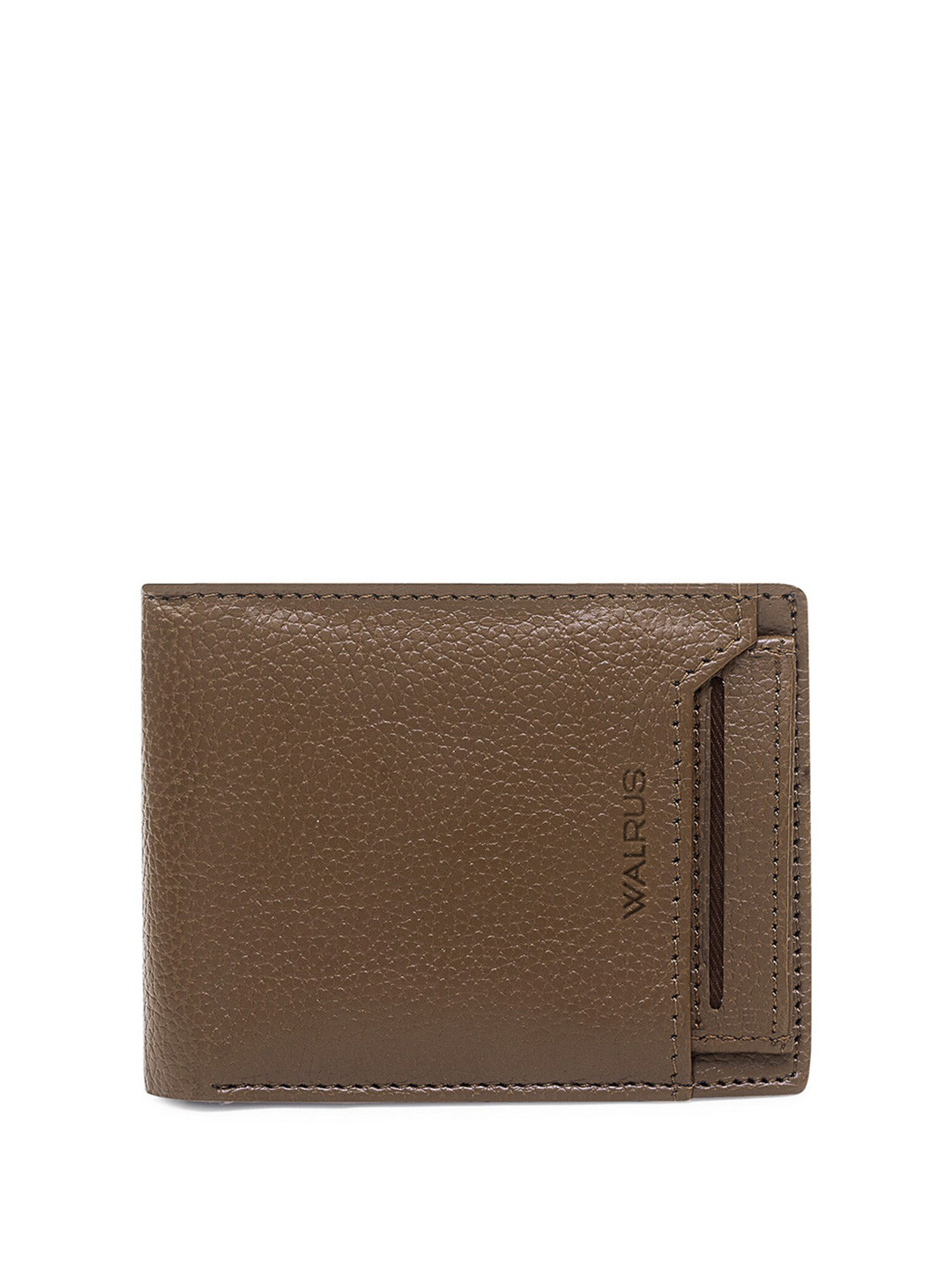 Walrus Men Vegan Leather Two Fold Wallet with SIM Card Holder
