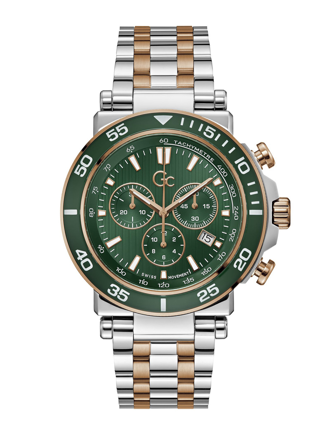 GC Men Stainless Steel Bracelet Style Straps Chronograph Watch Z14009G9MF