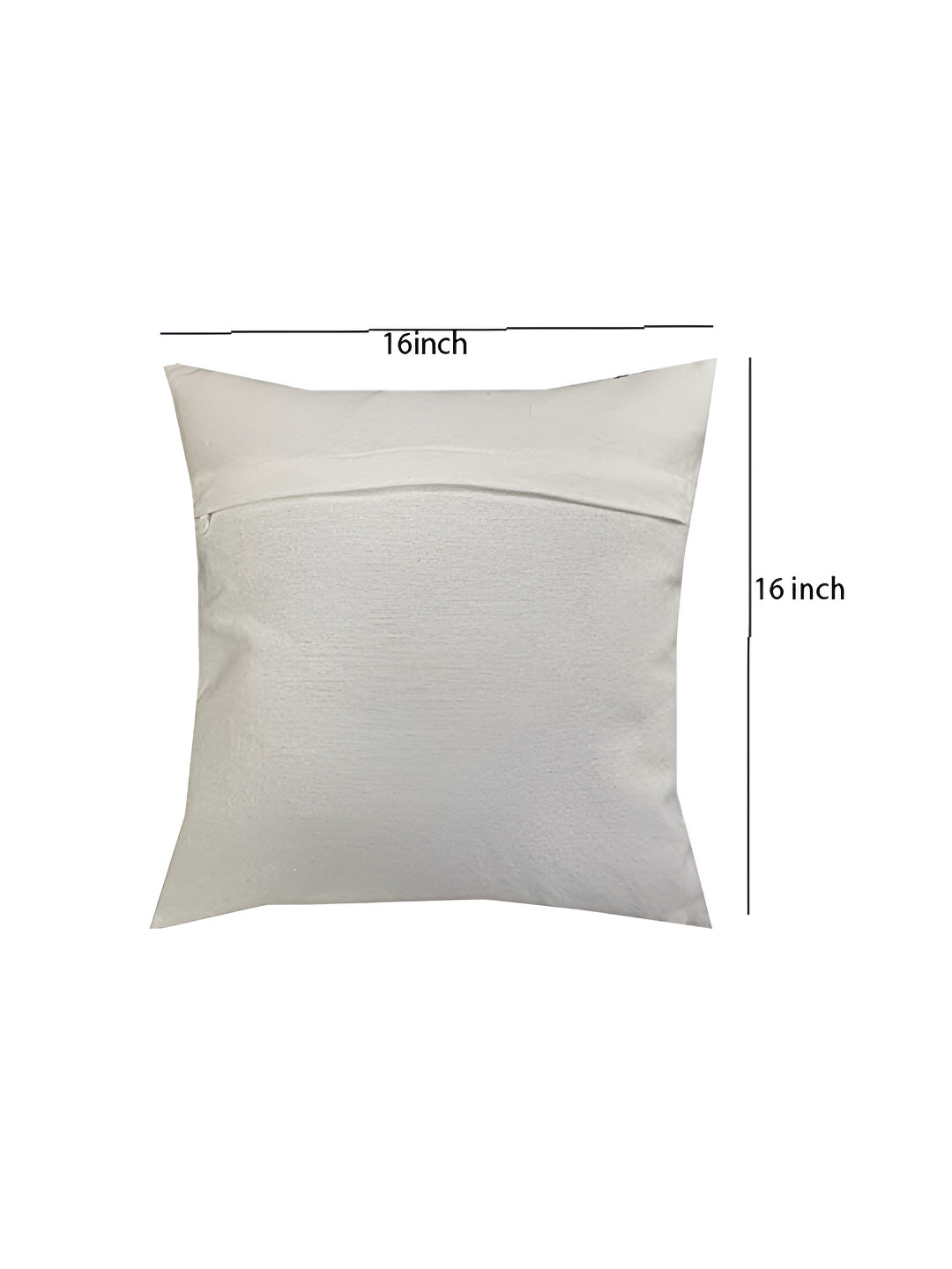 Pink Parrot block printed Floral Polyester Anti-Wrinkle Square Cushion Cover -16x16In