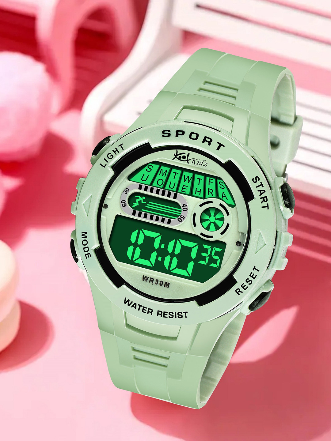 Kool Kidz Kids Printed Digital Watch KOOL KIDZ DIGITAL WATCH FOR KIDS KK 267 GR