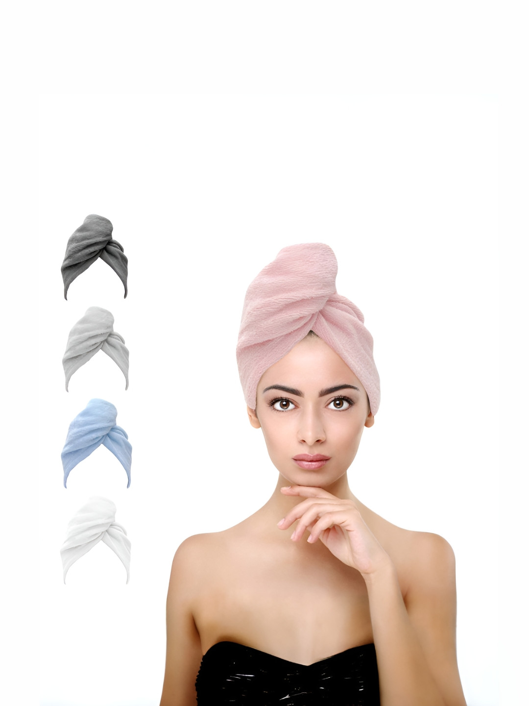 MUSH Pink 500 GSM Bath Hair Wrap Towel