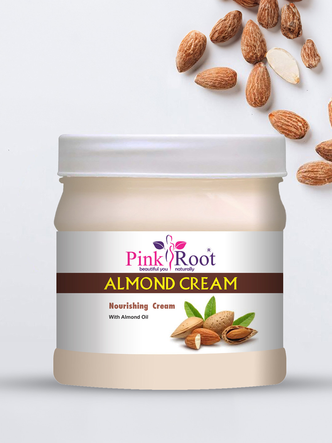 Pink Root Almond Cream With Almond Oil & Vitamin E - 500ml