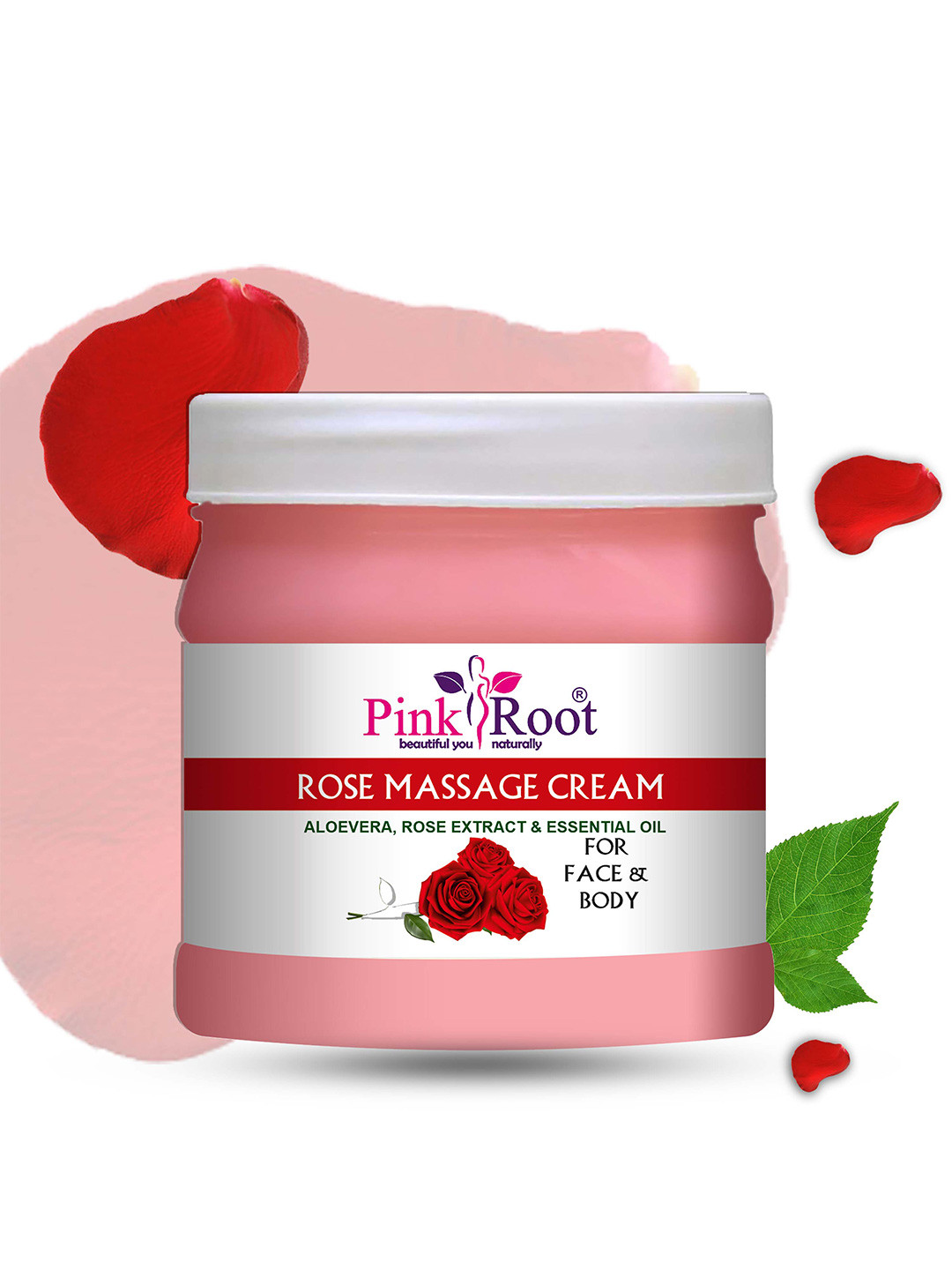 Pink Root Rose Massage Face & Body Cream - 500 ml