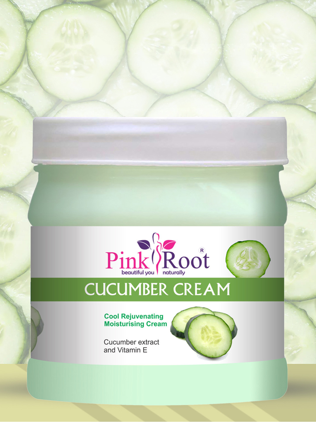 Pink Root Cucumber Cool Rejuvenating Moisturizing Cream - 500ml