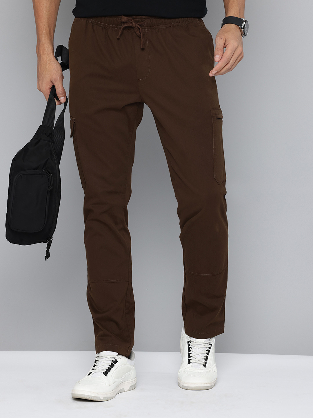 Indian Terrain Men Urban Comfort Fit Cargos Trousers