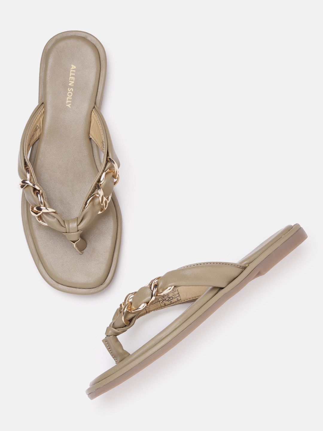 Allen Solly Women Chain Detail Open Toe Flats