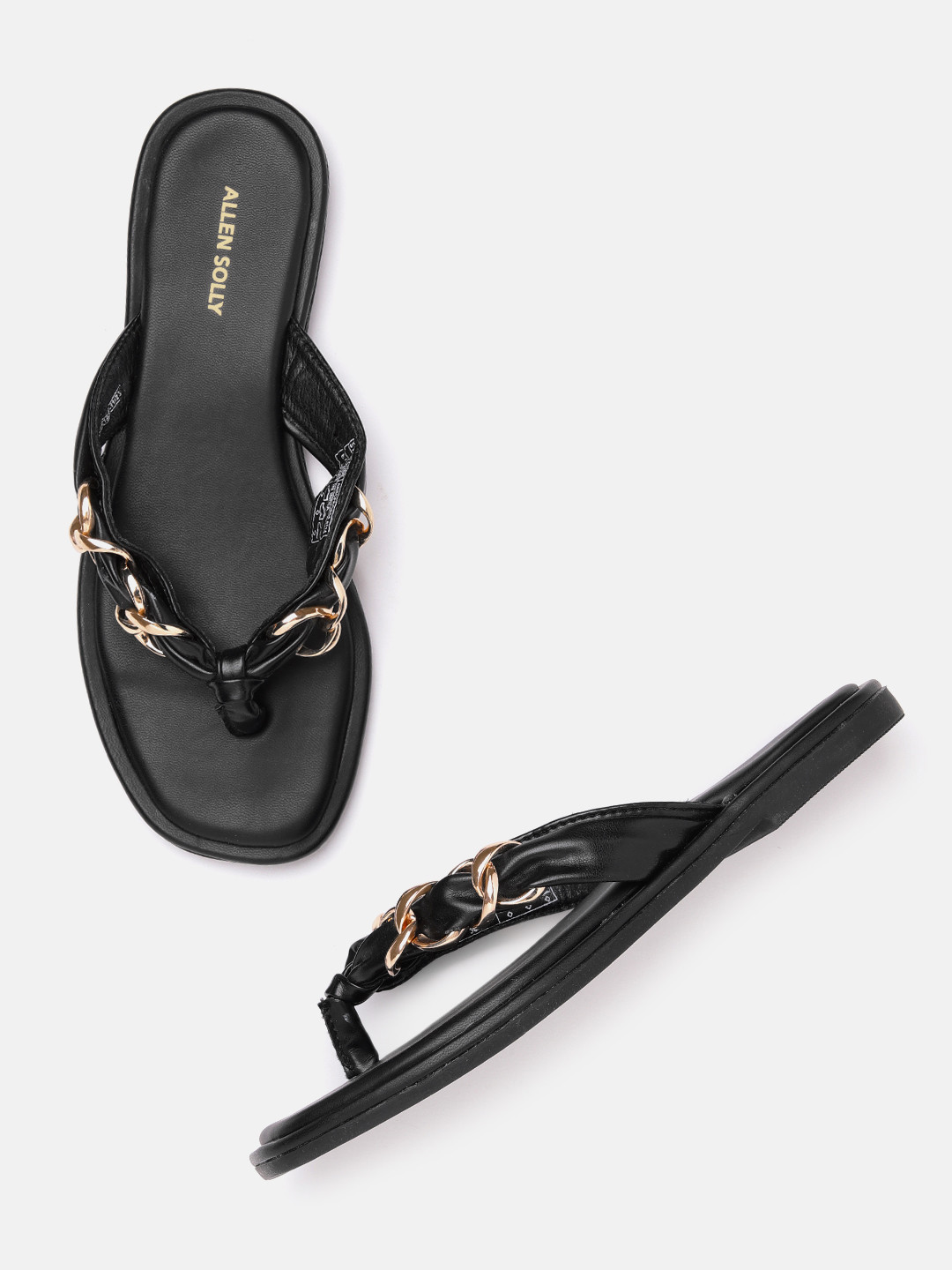 Allen Solly Women Chain Detail Open Toe Flats