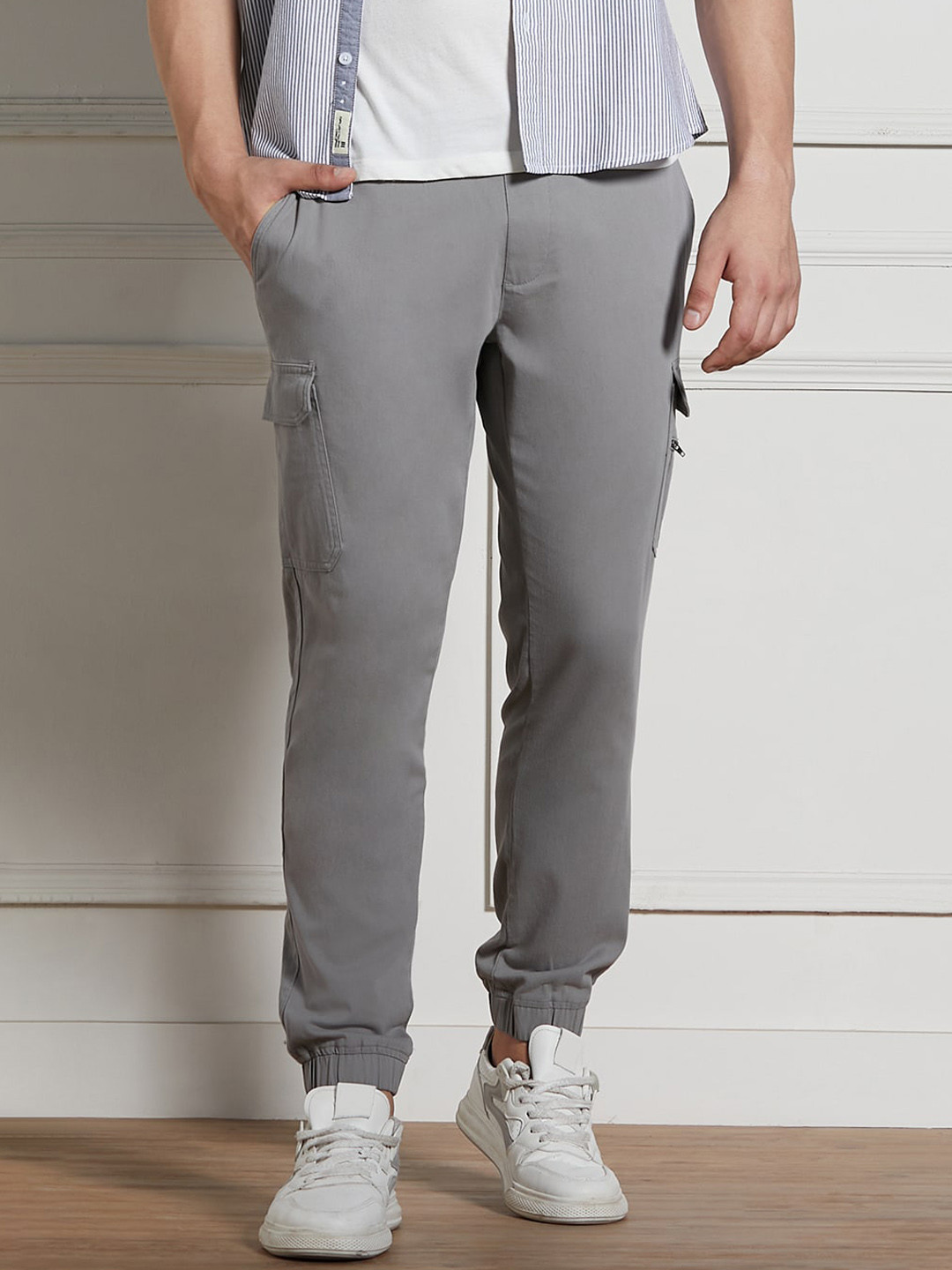 Dennis Lingo Men Regular Fit Stretchable Cargo Joggers