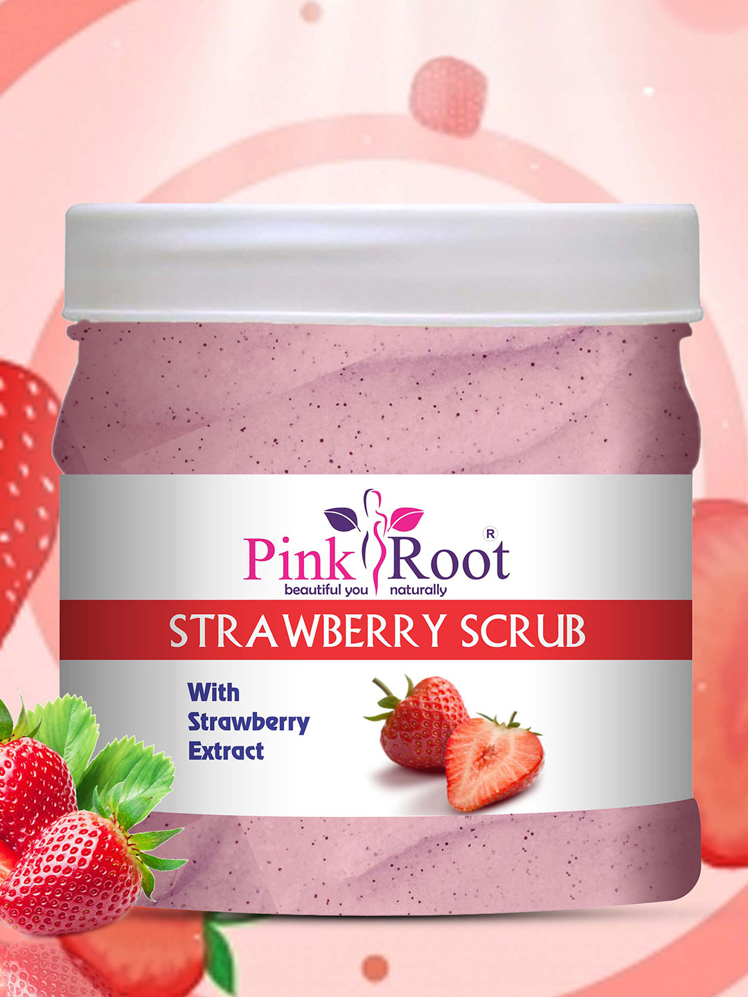 Pink Root Strawberry Scrub With Strawberry Extract - 500ml