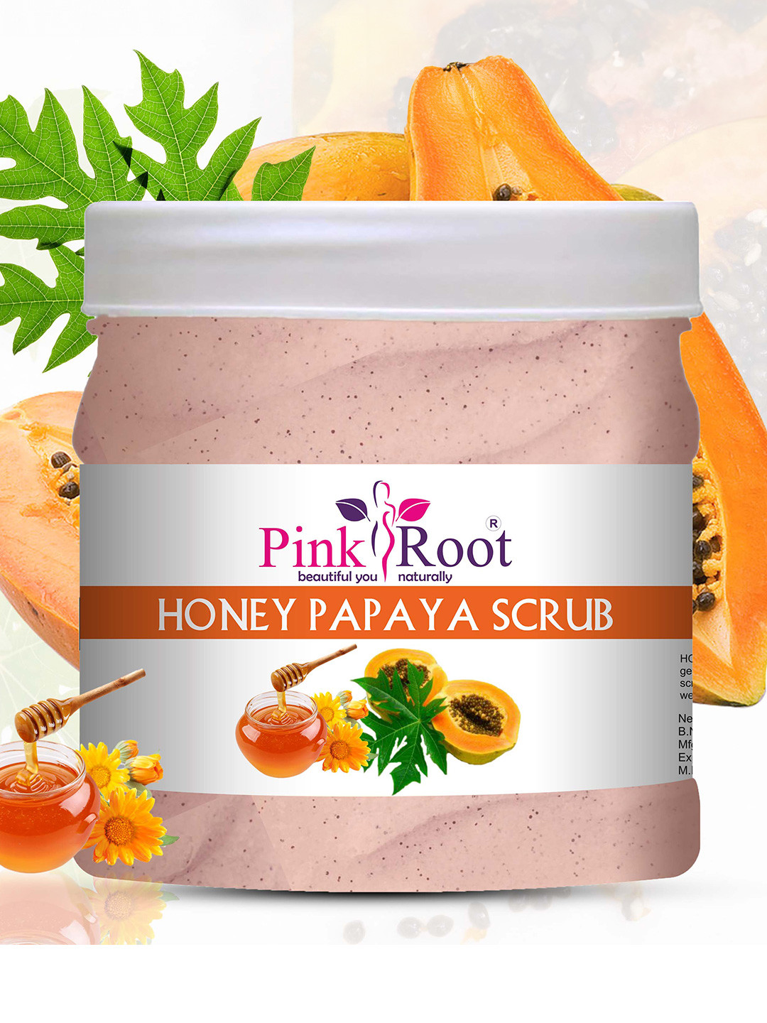 Pink Root Honey Papaya Scrub - 500 ml