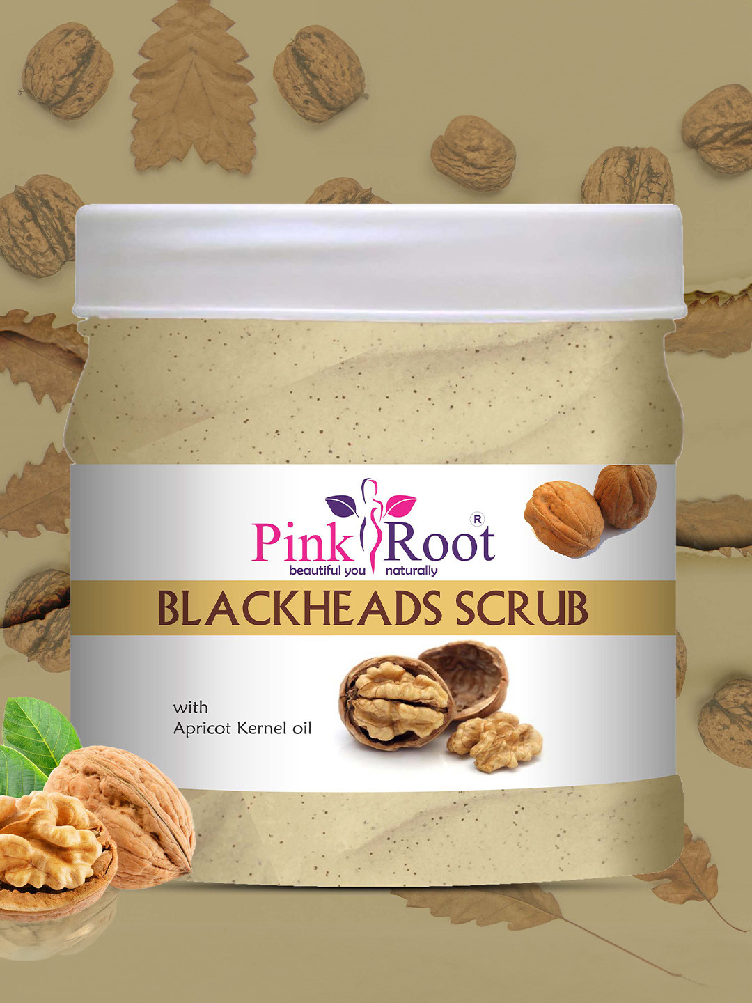 Pink Root Blackheads Scrub With Walnut Apricot - 500 ml