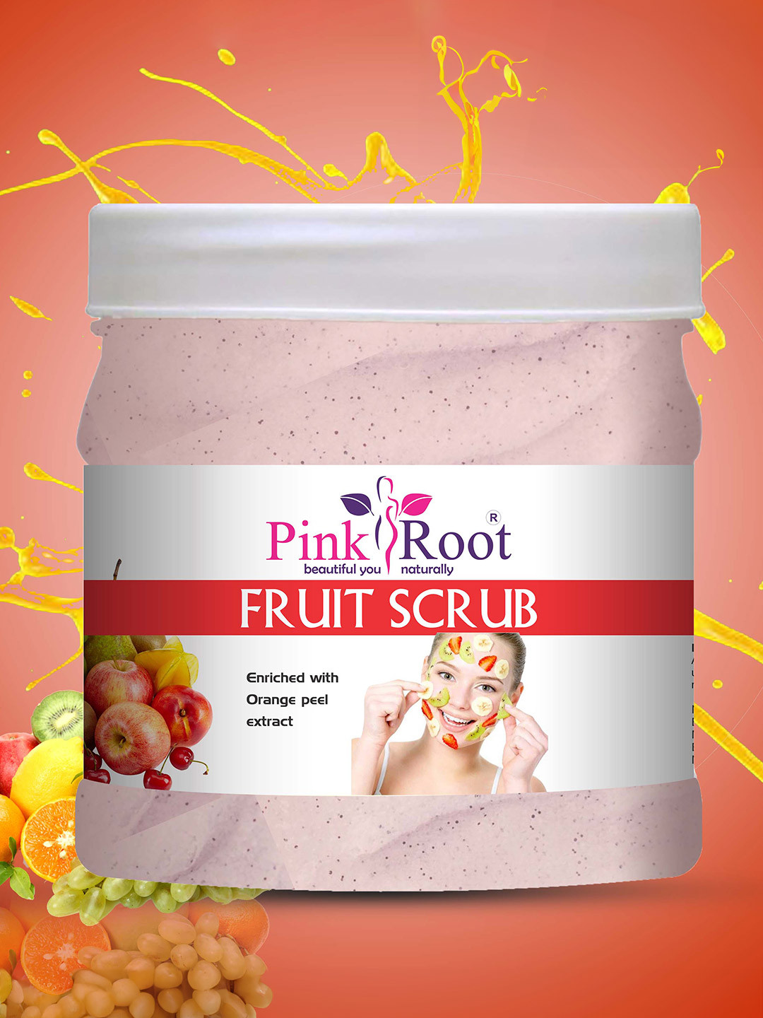 Pink Root Mix Fruit Cream Scrub - 500 ml