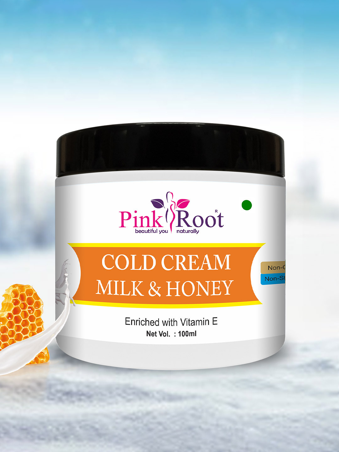 Pink Root Milk & Honey Cold Cream with Vitamin E - 100 ml