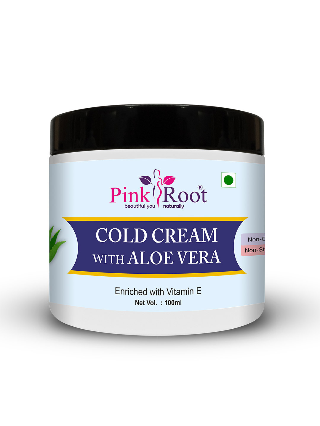 Pink Root Aloe Vera Cold Cream with Vitamin E - 100 ml