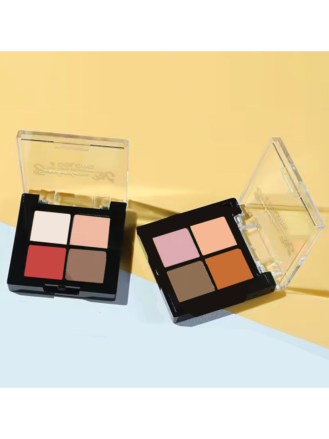 Adbeni Set of 2 Nude Matte 4 Colours Eyeshadow Kit 14g each - Shades 05 & 03