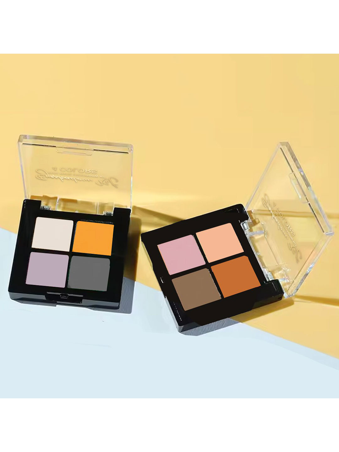 Adbeni Set of 2 Nude Matte 4 Colours Eyeshadow Kit 14gm each - Shades 05 & 01