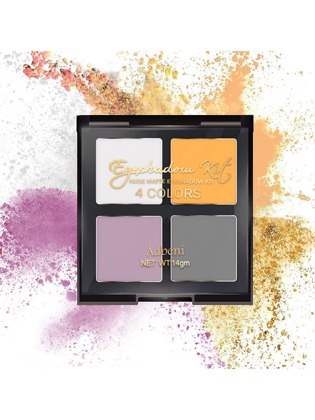 Adbeni Nude Matte 4 Colours Eyeshadow Kit 14g - Shade 01