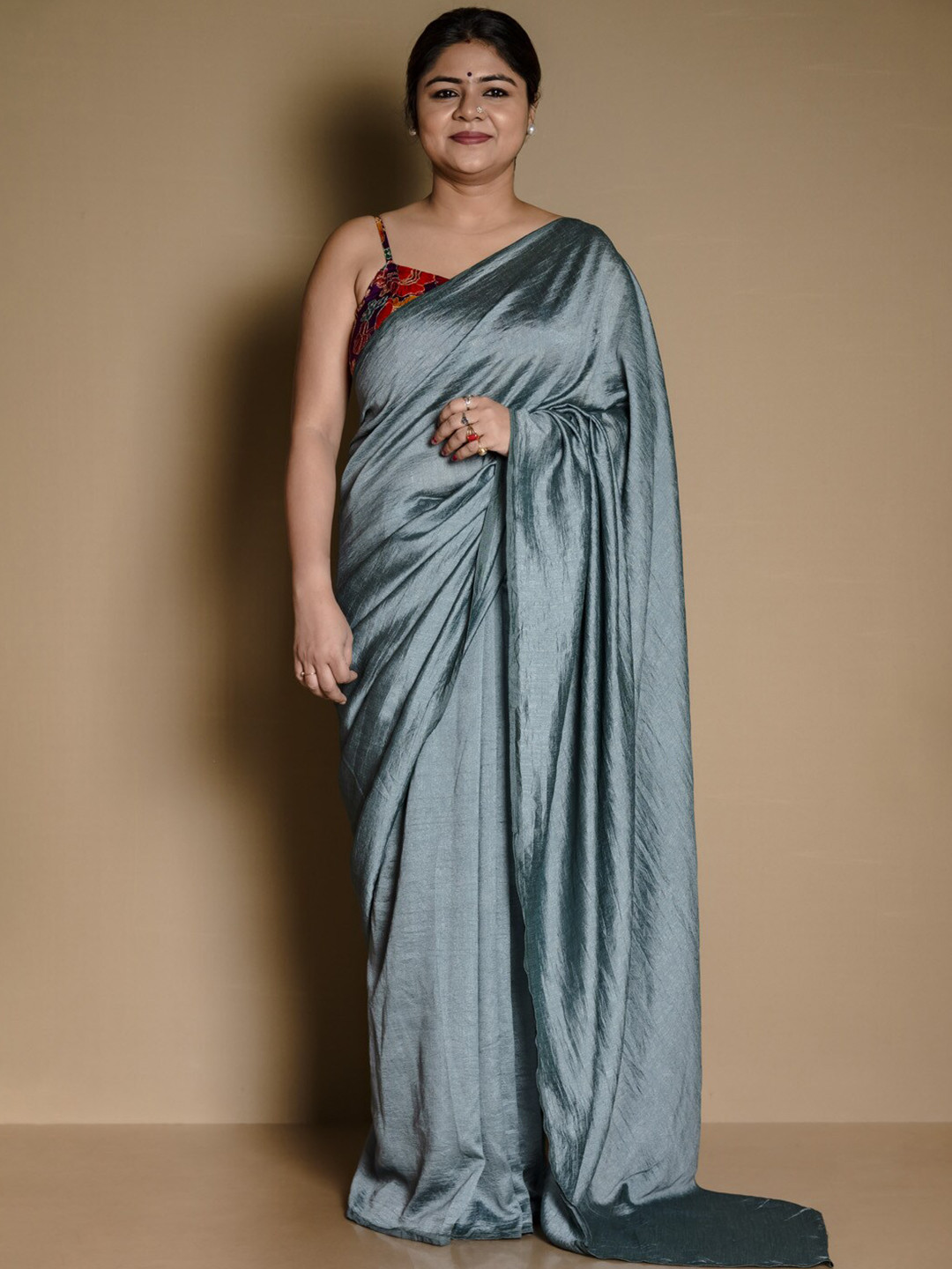 SARIKA Pure Crushed Chiffon Saree