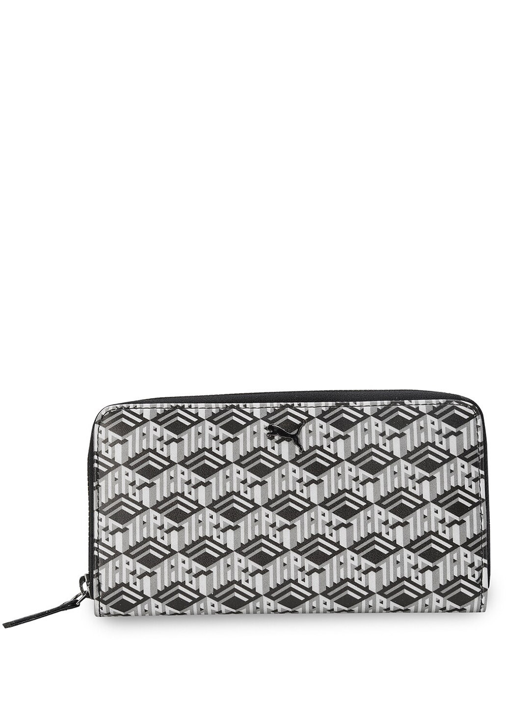 Puma Women Monogram Geometric Printed Two Fold Wallet