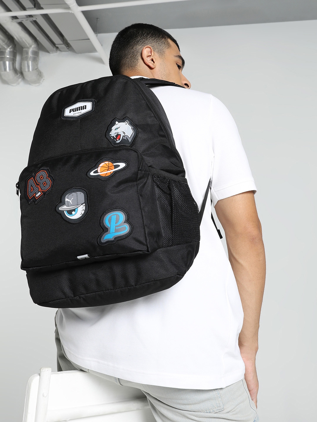 Puma backpack myntra on sale