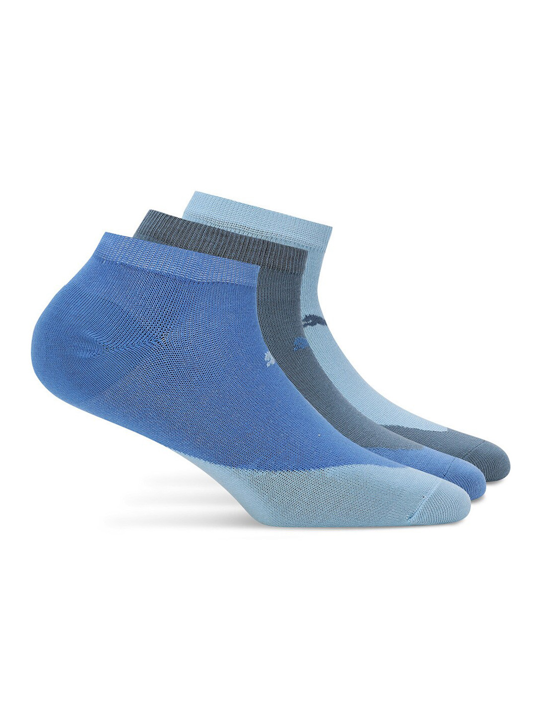 Puma Colorblock Sneaker Socks Pack of 3