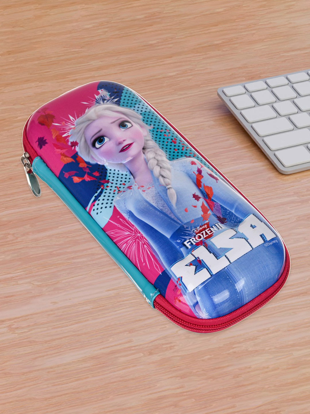 Kuber Industries Kids Set Of 2 Elsa Printed Pen Case