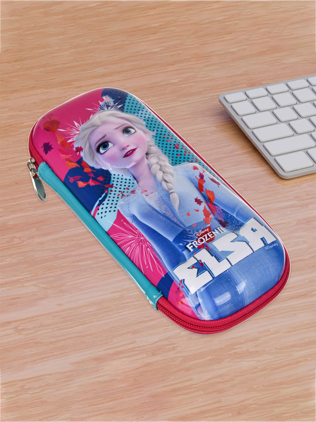 Kuber Industries Kids Set Of 3 Elsa Printed Pen Case