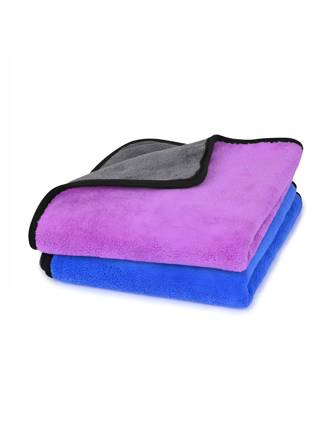 LOOM LEGACY 2 Pieces Blue & Purple Microfiber 600 GSM Kitchen Towels