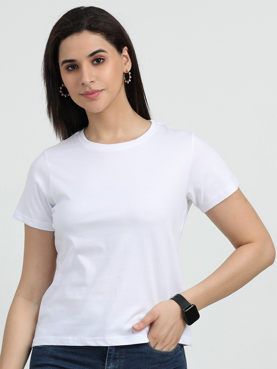ecott Round Neck Bio Finish Cotton T-shirt