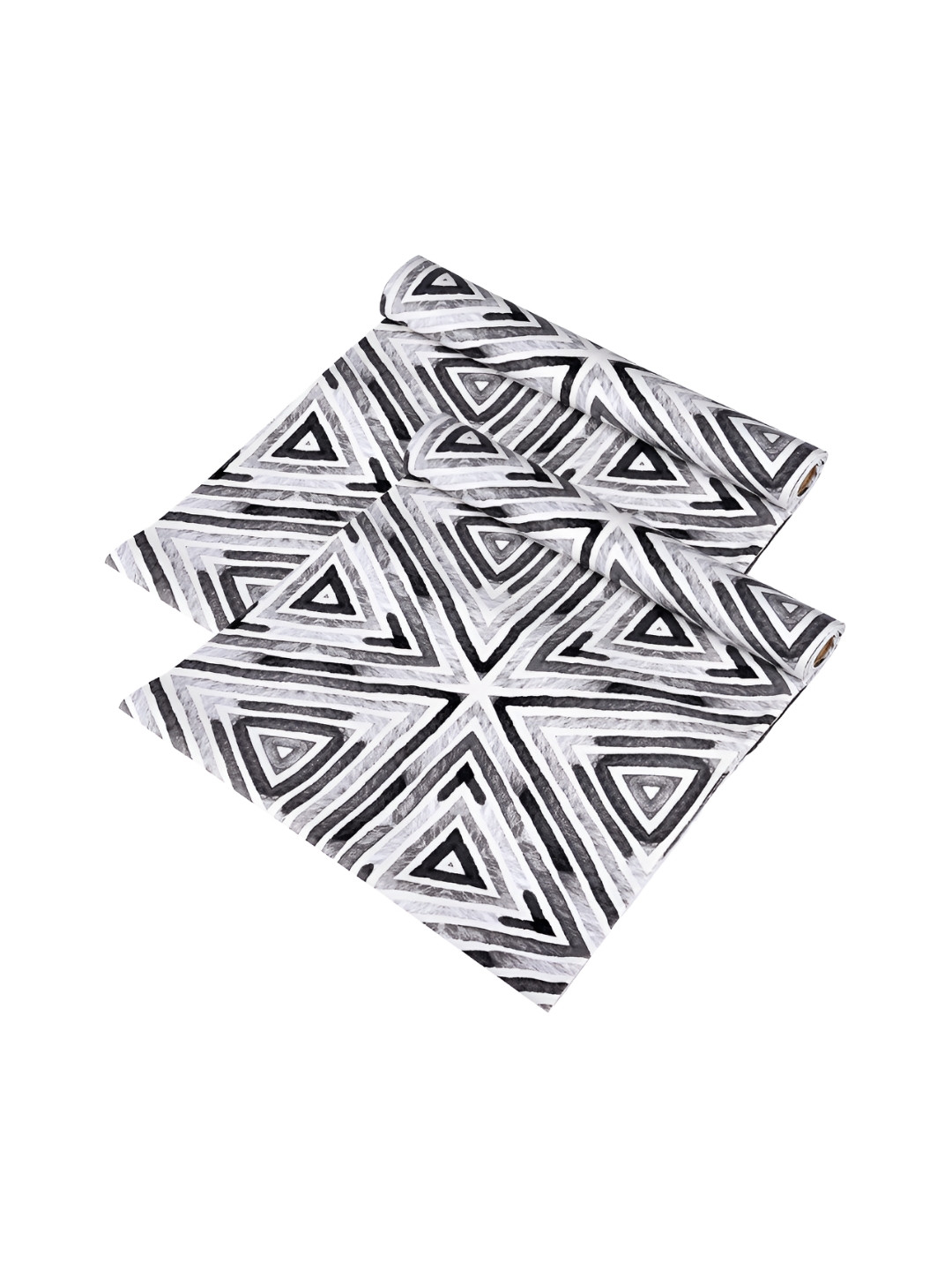 Kuber Industries Set of 2 Grey Printed Regular Multi-Utility Shelf Liner