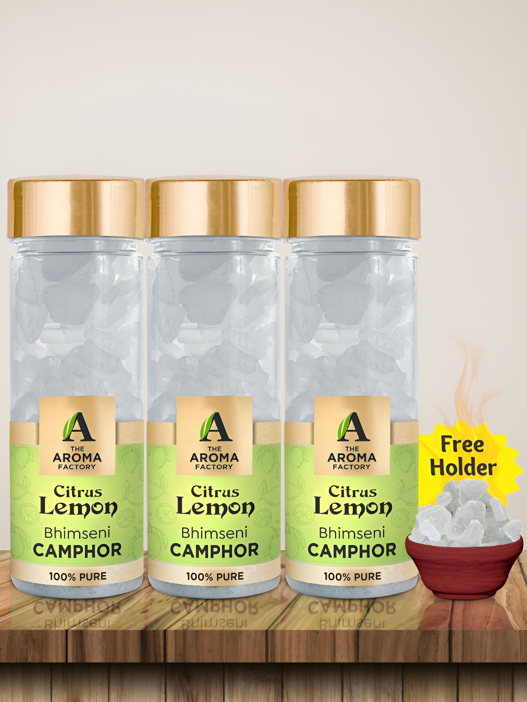 The Aroma Factory White 3 Pieces Scented Camphors