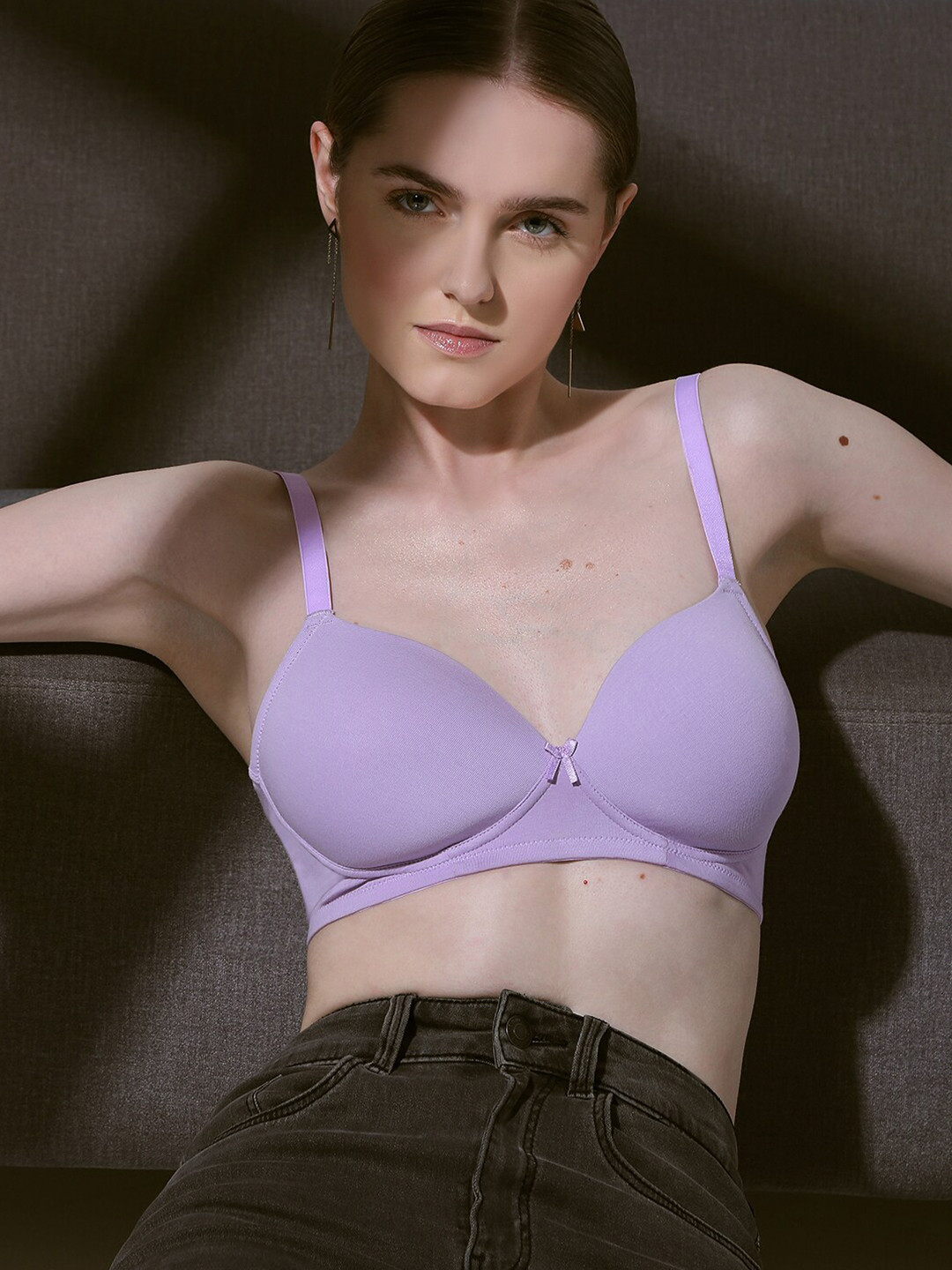 Vero Moda Full Coverage Lightly Padded Everyday Bra With All Day Comfort