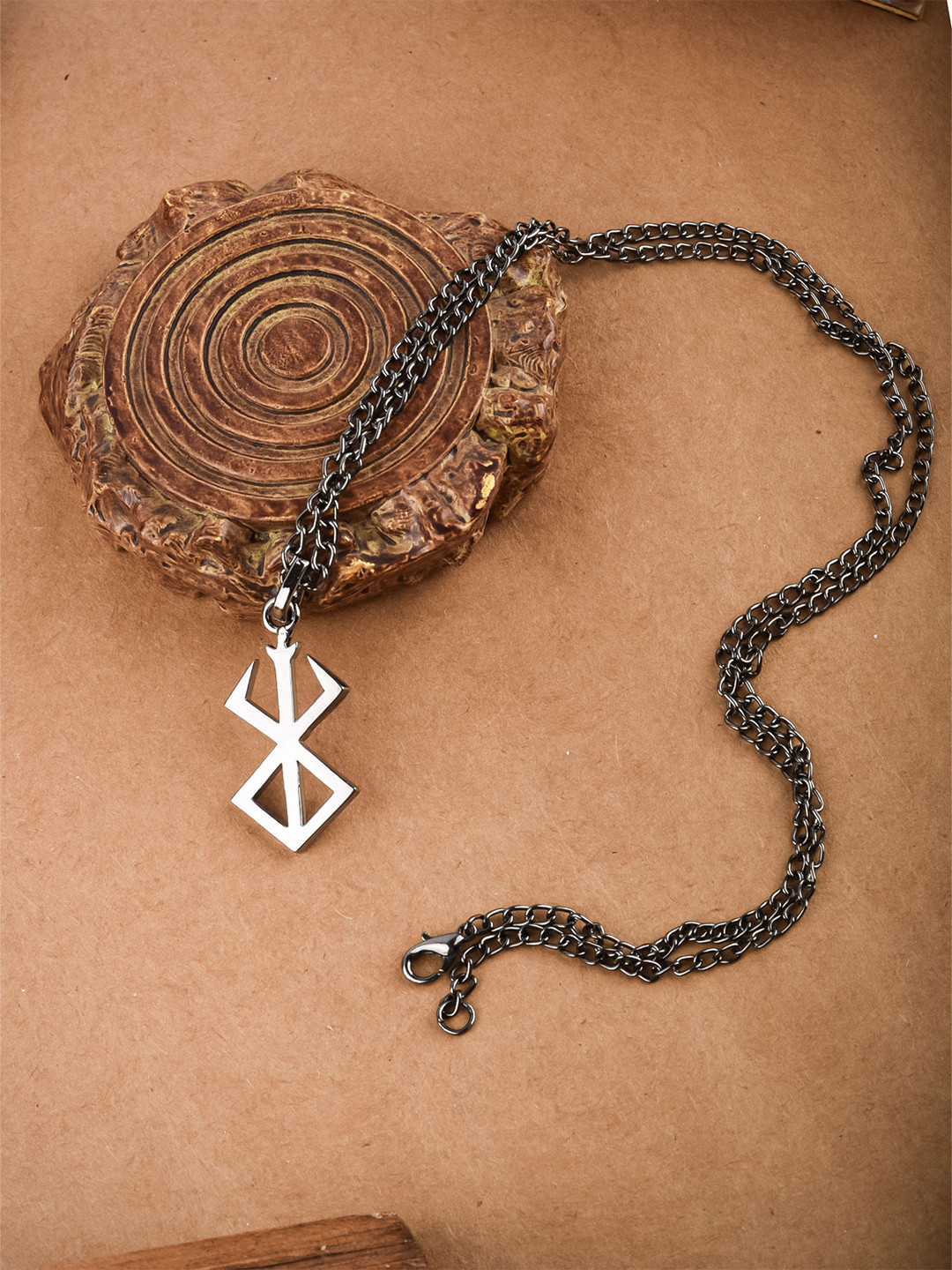 COMICSENSE Rhodium-Plated Anime Cosplay Pendants with Chains