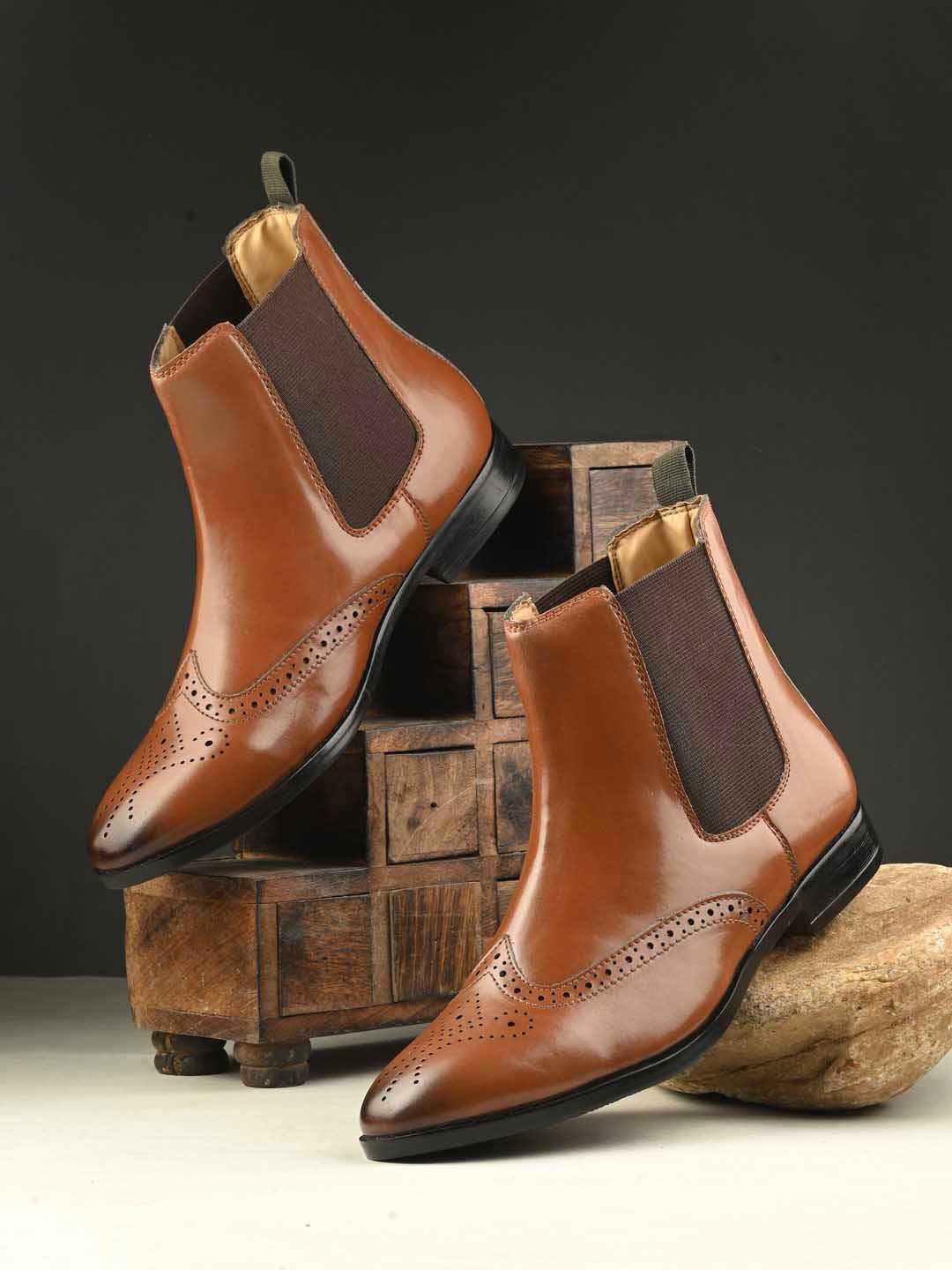 Hirels Men Casual Heeled Chelsea Boots