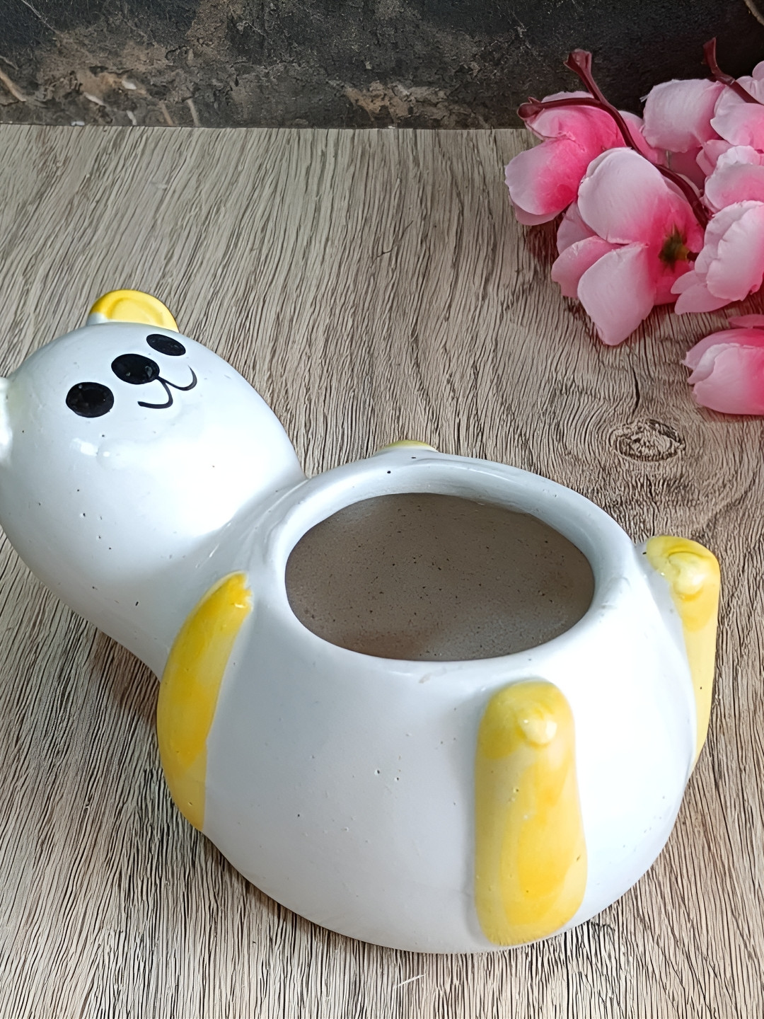 INDIA MEETS INDIA Blue Birds designed Ceramic Planter