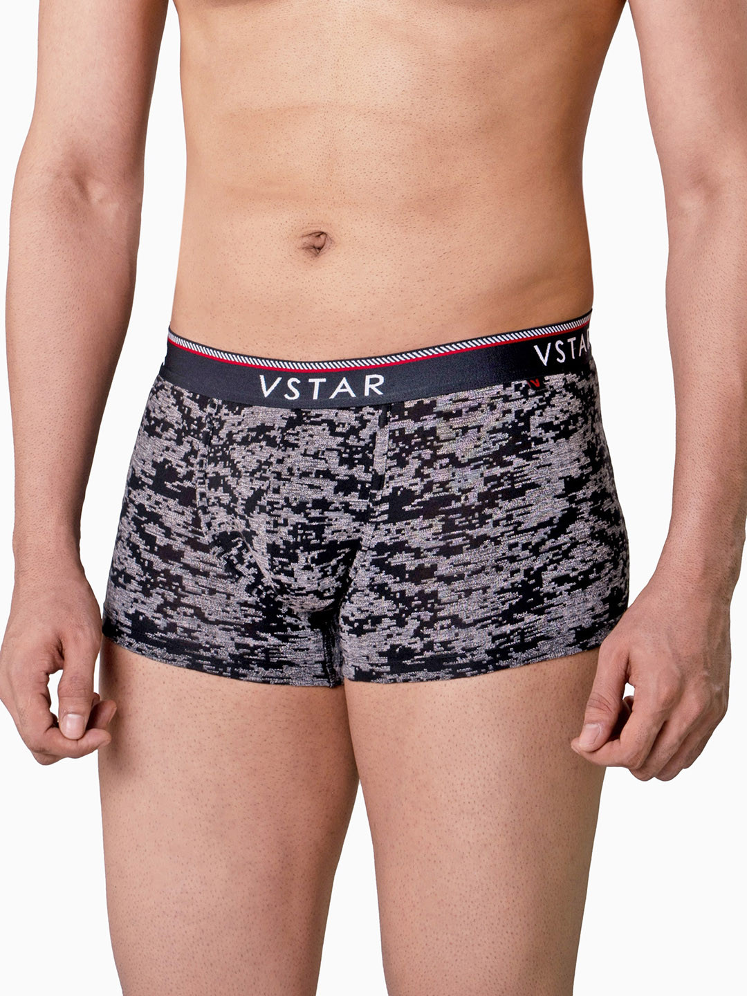 VStar Abstract Printed Breathability Trunks SG 03-BLACK